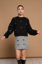 Minueto - Sudadera negra rose