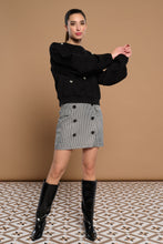 Minueto - Sudadera negra rose