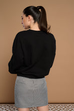 Minueto - Sudadera negra rose