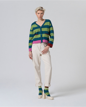 Surkana - Cárdigan rayas Verde