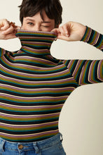 King Louie - Rollneck Top Frostine Stripe (Ecovero)