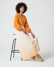 Surkana - Falda midi lunares Beige