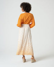 Surkana - Falda midi lunares Beige