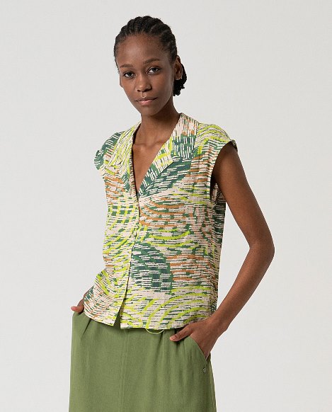Surkana - Blusa fluida Verde