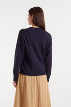 Compañía Fantástica - Jersey big navy blue flower