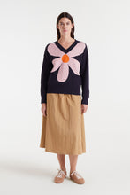 Compañía Fantástica - Jersey big navy blue flower