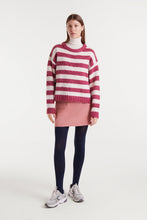 Compañía Fantástica - Jersey rayas blanco y fucsia