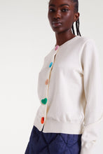 Compañía Fantástica - Cárdigan corazones blanco