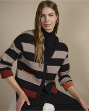 Surkana - Cárdigan corto rayas Negro