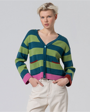 Surkana - Cárdigan rayas Verde