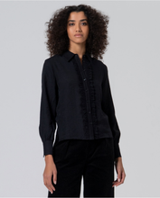 Surkana - Camisa con volantes Negro