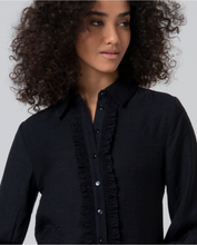 Surkana - Camisa con volantes Negro