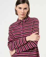 Surkana - Vestido jacquard con cuello polo Morado