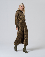 Surkana - Falda animal print Kaki