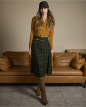 Surkana - Falda cuadros Kaki