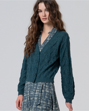 Surkana - Cárdigan trenzado Azul