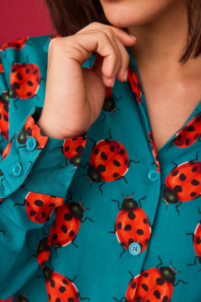 Smile -  Camisa Castaña Mariquita