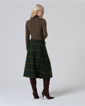 Surkana - Falda cuadros Kaki